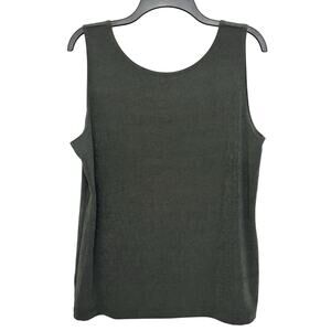 Travelers By Chico’s Olive Green Tank Top Size 2 Large Packable Slinky